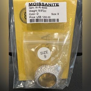 9.97ct Moissanite Eternity Band